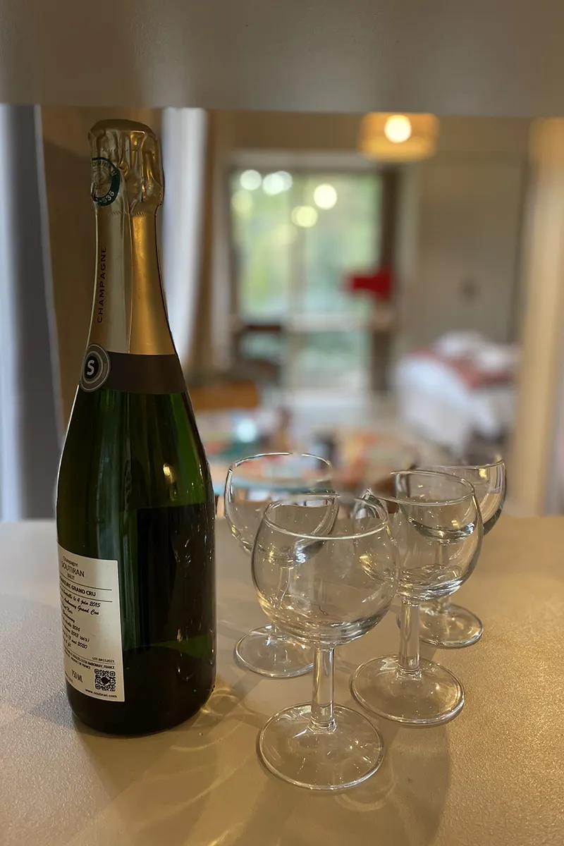 Champagne et verre